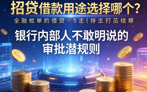 e招贷借款用途选择哪个？银行内部人不敢明说的审批潜规则