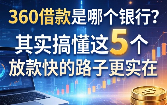 360借款是哪个银行？其实搞懂这5个放款快的路子更实在