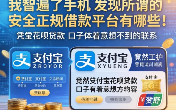 我翻遍了手机,发现所谓的安全正规借款平台有哪些,竟然和凭支付宝花呗贷款的口子有着意想不到的联系