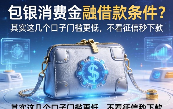 包银消费金融借款条件有哪些？其实这几个口子门槛更低，不看征信秒下款