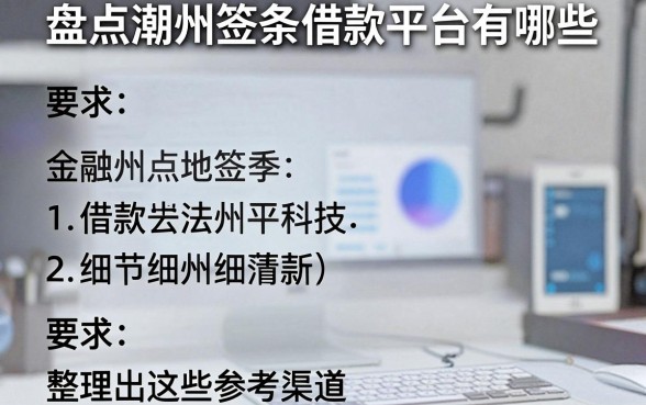 盘点潮州签条借款平台有哪些,整理出这些参考渠道
