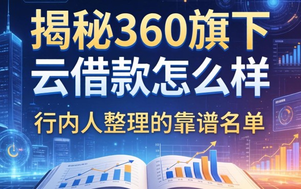 揭秘360旗下云借款怎么样,行内人整理的靠谱名单