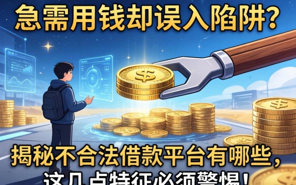 急需用钱却误入陷阱？揭秘不合法借款平台有哪些，这几点特征必须警惕！