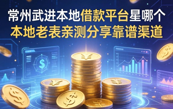 常州武进本地借款平台是哪个？本地老表亲测分享靠谱渠道