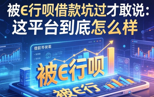 被e行呗借款坑过才敢说:这平台到底怎么样