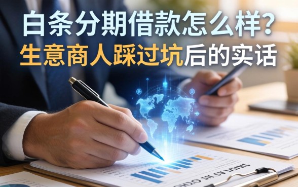 白条分期借款怎么样？一个生意人踩过坑后的实话