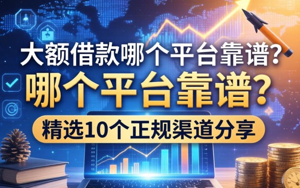 大额借款哪个平台靠谱？精选10个正规渠道分享
