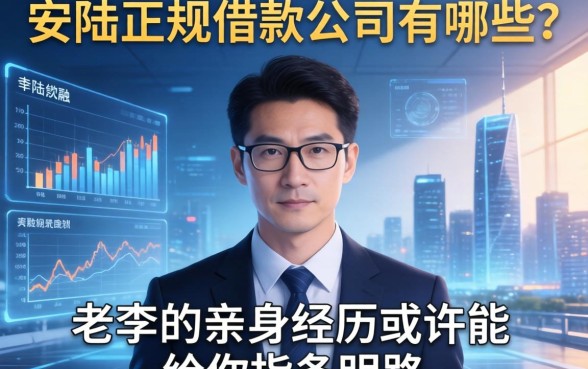 安陆正规借款公司有哪些？老李的亲身经历或许能给你指条明路