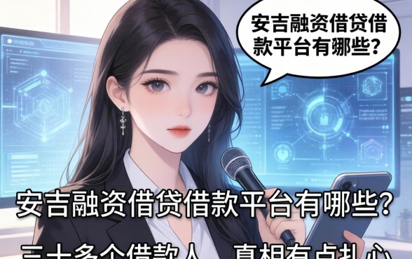安吉融资租赁借款平台有哪些？我采访了三十多个借款人，真相有点扎心