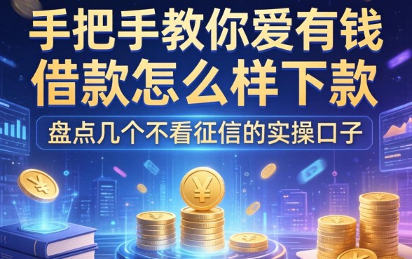 手把手教你爱有钱借款怎么样下款，盘点几个不看征信的实操口子