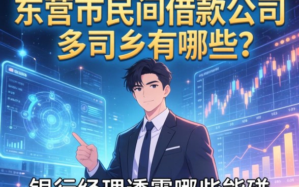 东营市民间借款公司有哪些?银行经理透露哪些能碰