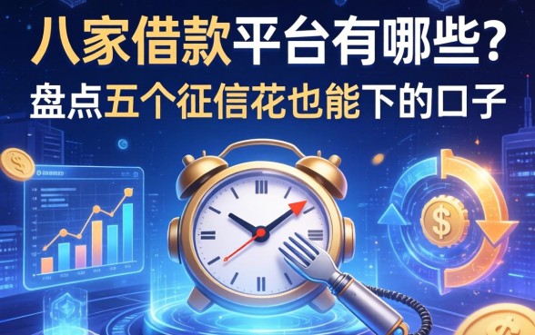 八家借款平台有哪些？盘点五个征信花也能下的口子