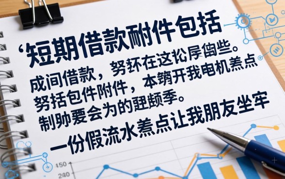 短期借款的附件包括哪些？一份假流水差点让我朋友坐牢