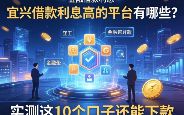 宜兴借款利息高的平台有哪些？实测这10个口子还能下款