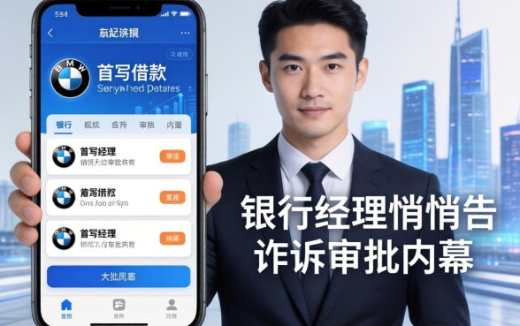 宝马借款软件有哪些？银行经理悄悄告诉你审批内幕