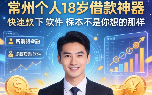 我翻遍了常州个人担保借款平台,发现所谓的18岁借款神器快速下款软件根本不是你想的那样