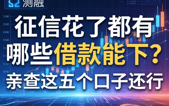 征信花了都有哪些借款能下？亲测这五个口子还行