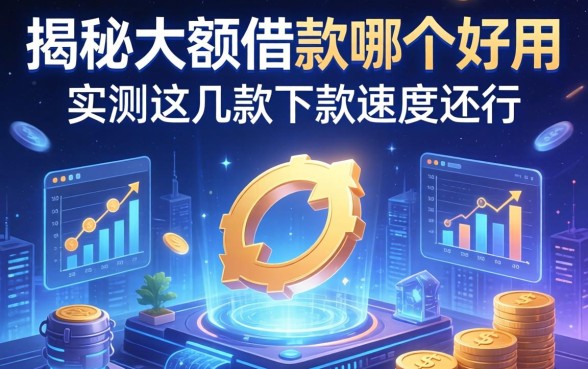 揭秘大额借款哪个好用,实测这几款下款速度还行
