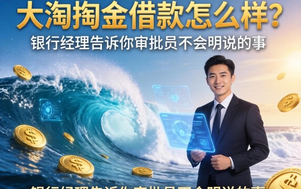 大浪掏金借款怎么样？银行经理告诉你审批员不会明说的事