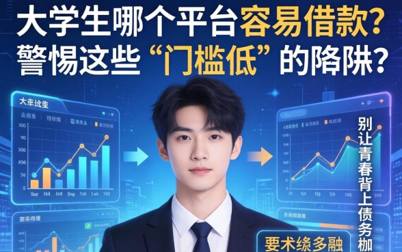 大学生哪个平台容易借款？警惕这些“门槛低”的陷阱，别让青春背上债务枷锁