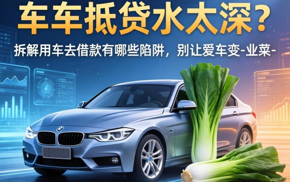 车抵贷水太深?拆解用车去借款有哪些陷阱,别让爱车变-韭菜-