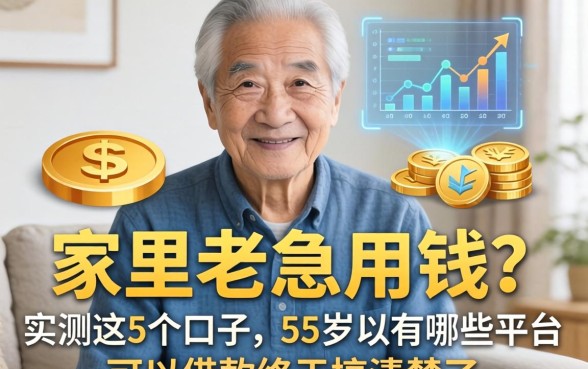 家里老人急用钱？实测这5个口子，55岁以上有哪些平台可以借款终于搞清楚了