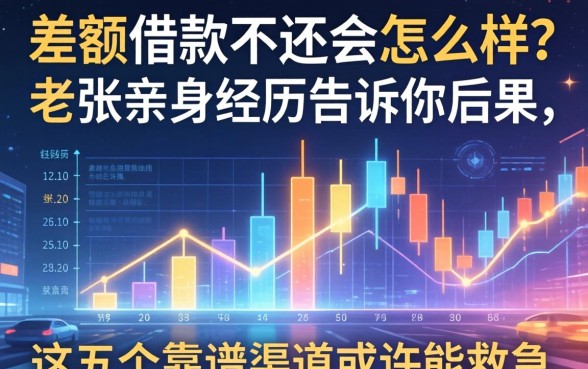 差额借款不还会怎么样？老张亲身经历告诉你后果，这五个靠谱渠道或许能救急