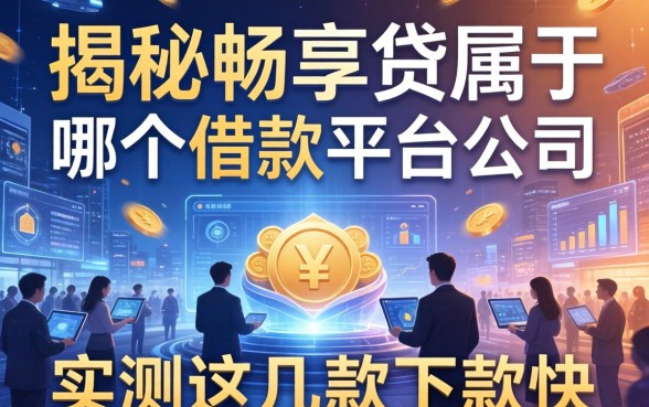 揭秘畅享贷属于哪个借款平台公司，实测这几款下款快