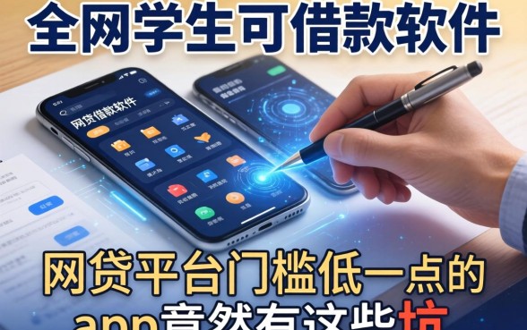 我整理了全网学生可借款的软件，发现网贷平台门槛低一点的app竟然有这些坑