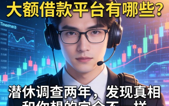 大额借款平台有哪些？我潜伏调查两年，发现真相和你想的完全不一样