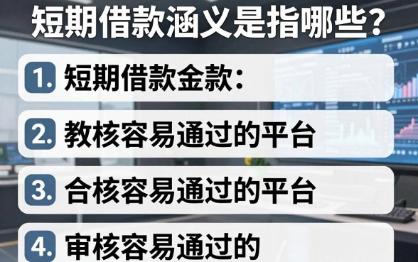 短期借款涵义是指哪些?盘点五个审核容易通过的平台