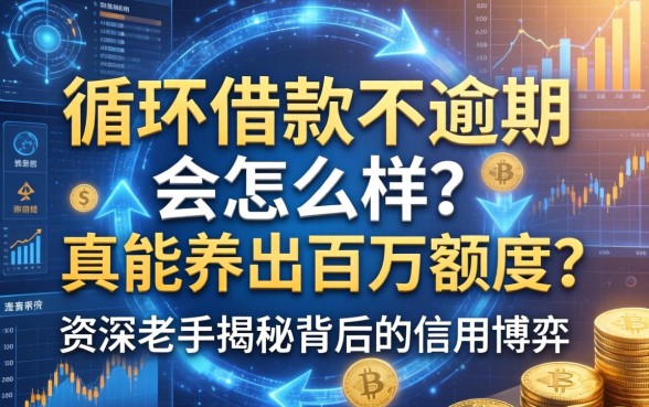 循环借款不逾期会怎么样？真能养出百万额度？资深老手揭秘背后的信用博弈