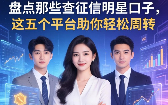 盘点那些不查征信的明星口子,这五个平台助你轻松周转