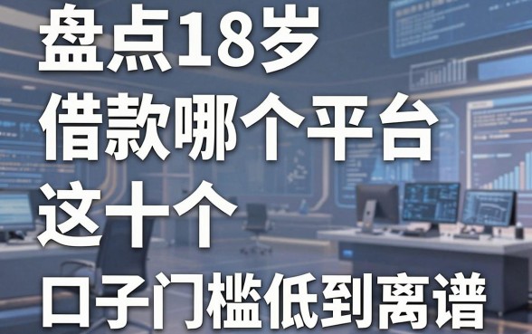 盘点18岁借款哪个平台,这十个口子门槛低到离谱