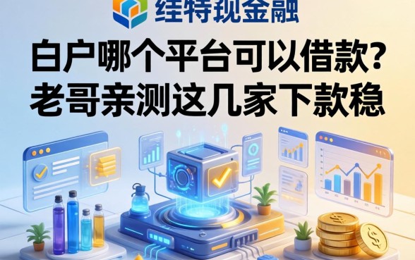 白户哪个平台可以借款?老哥亲测这几家下款稳