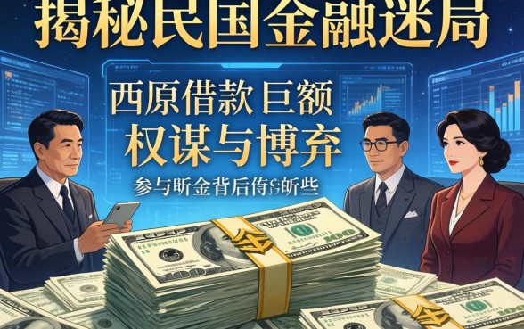 揭秘民国金融迷局：参与西原借款的有哪些人？巨额资金背后的权谋与博弈