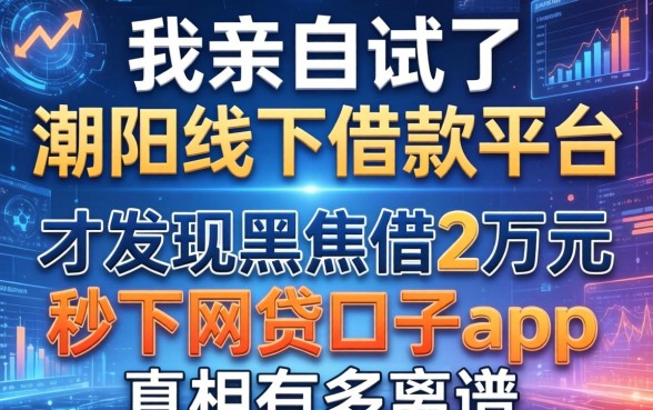 我亲自试了潮阳线下借款平台，才发现黑户借2万元秒下网贷口子app的真相有多离谱