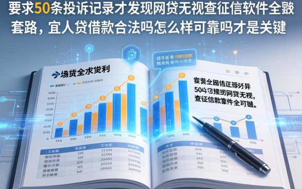 我翻了50条投诉记录才发现网贷无视不查征信软件全是套路，宜人贷借款合法吗怎么样可靠吗才是关键