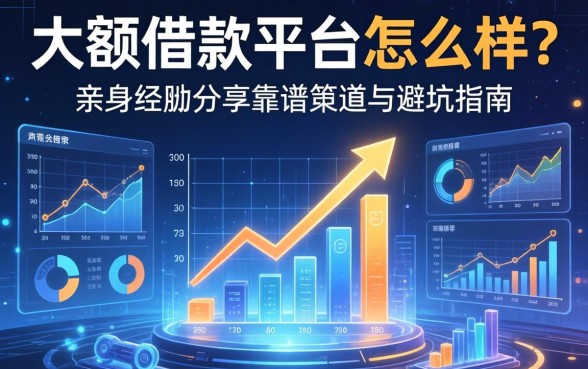 大额借款平台怎么样？亲身经历分享靠谱渠道与避坑指南