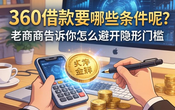 360借款要哪些条件呢？老商户告诉你怎么避开隐形门槛