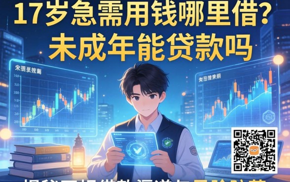 17岁急需用钱哪里借？未成年能贷款吗？揭秘正规借款渠道与风险防范