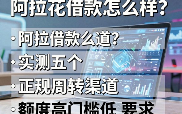 阿拉花借款怎么样？实测五个正规周转渠道，额度高门槛低