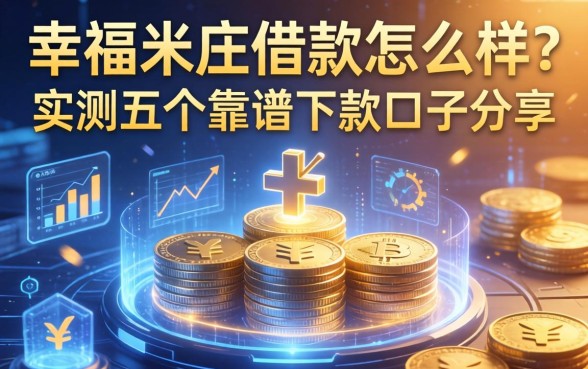 幸福米庄借款怎么样？实测五个靠谱下款口子分享