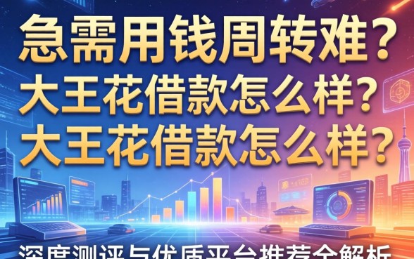 急需用钱周转难？大王花借款怎么样？深度测评与优质平台推荐全解析