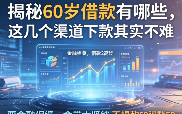 揭秘60岁借款有哪些，这几个渠道下款其实不难