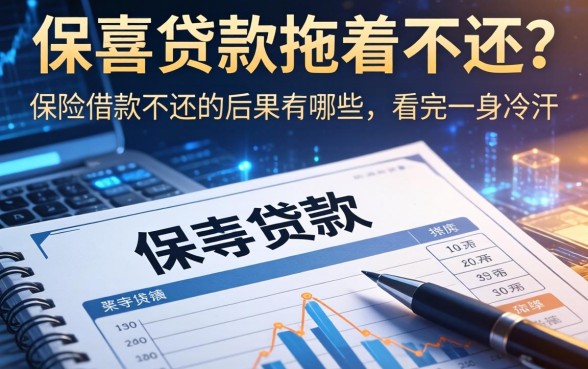 保单贷款拖着不还？保险借款不还的后果有哪些，看完一身冷汗
