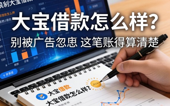 大宝借款怎么样?别被广告忽悠,这笔账得算清楚