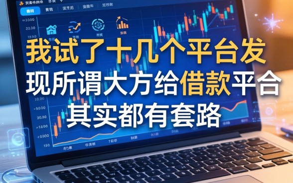 我试了十几个平台，发现所谓大方的借款平台其实都有套路