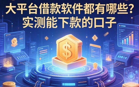 大平台借款软件都有哪些？分享几个我实测能下款的口子