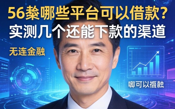 56岁哪些平台可以借款？实测几个还能下款的渠道